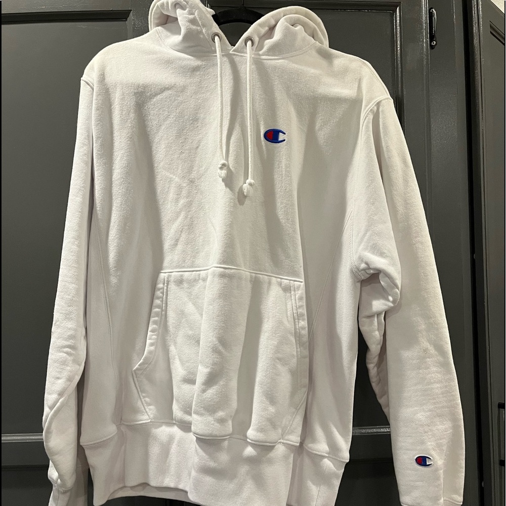 White Champion sweatshirt